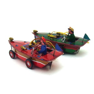 Ornement de bateau en métal coloré de qualité supérieure, cadeau de vacances, décoration nostalgique, jouet flottant, accessoire de jeu, décoration intérieure - Product Image 5