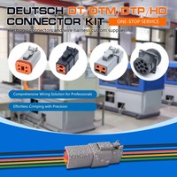 Connecteur Électrique Automobile Mâle Étanche IP66 4 Broches Série DTP Deutsch DTP04-4P