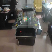 Machine de jeu d'arcade rétro nostalgique à 4 joueurs avec écran LCD personnalisable à pièces de monnaie en plastique pour usage domestique et commercial