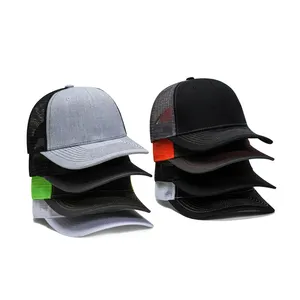 Großhandel einfarbige Richardson 112 Trucker-Hüte Mütze individuelle 3d-Stickerei Tier Trucker-Hüte