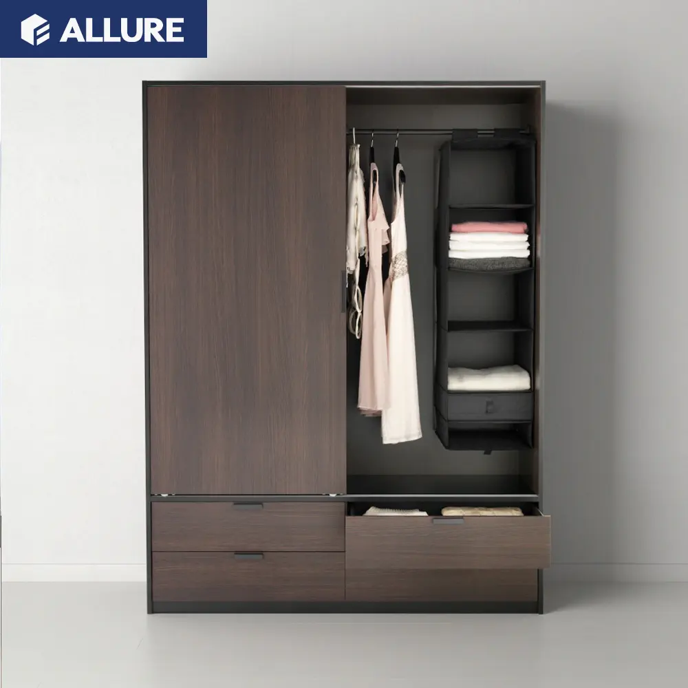 Allure wooden modern custom cloth 10 door wood wardrobe
