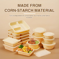 Boîte à emporter en papier kraft écologique, imperméable, résistante à l'huile, avec logo personnalisé, 500 ml, 750 ml, 1000 ml, emballage alimentaire biodégradable, boîte à lunch