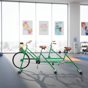 EXI 2026 Extracteur <span class=keywords><strong>de</strong></span> jus et smoothies amusant, Vélo tandem 2 places pour machine à jus <span class=keywords><strong>de</strong></span> fruits et légumes - Product Image 1
