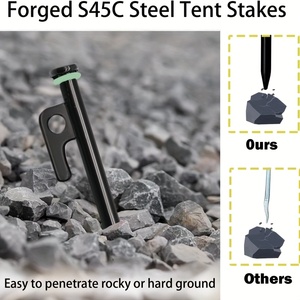 売れ筋のアウトドアキャンプハンマー キャンプ旅行中にテントやタープを設置するのに最適、多機能クローハンマー - Product Image 5