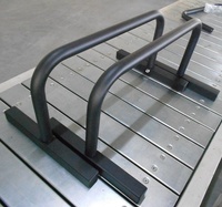 Barres parallèles de fitness pour la musculation, antidérapantes, en acier noir, 90x63x38cm, pour la maison, unisexe, taille personnalisable