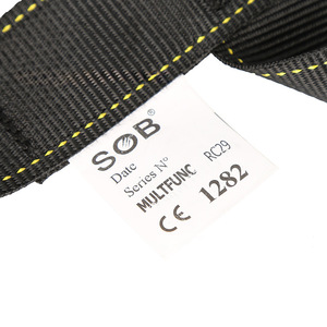 Arnés de escalada SOB de medio cuerpo con asa roja para escalada en roca y trabajos en altura - Product Image 3