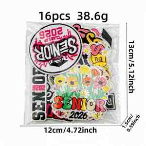 Nuevo Insignia Bordada a Máquina Colorida para Graduación de Bachillerato 2026, Decorativa para Ropa y Bolsos - Product Image 2