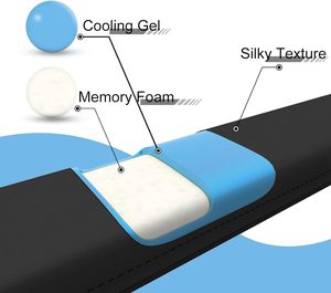 Lớn 450*90*20 mét cổ tay phần còn lại gel <span class=keywords><strong>pad</strong></span>, bộ nhớ Bọt Bàn phím cọ cổ tay phần còn lại với Non-Slip footpad, <span class=keywords><strong>Ergonomic</strong></span> cổ tay phần còn lại - Product Image 4