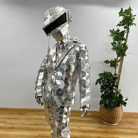 Costume de scène lumineux réfléchissant pour adulte, tenue de performance Alien avec technologie réfléchissante pour spectacle de bar et spectacle de danse rapide