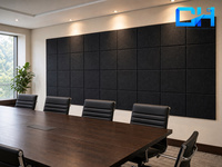 Panneau acoustique en polyester de forme hexagonale Chiheng, isolation phonique professionnelle, classe B1, ignifuge, pour traitement acoustique des salles de classe