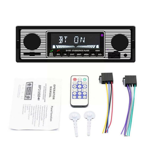 <span class=keywords><strong>Autoradio</strong></span> sans fil 1 Din BT rétro, lecteur multimédia MP3, AUX, USB, FM, lecteur audio stéréo <span class=keywords><strong>vintage</strong></span> avec télécommande - Product Image 6