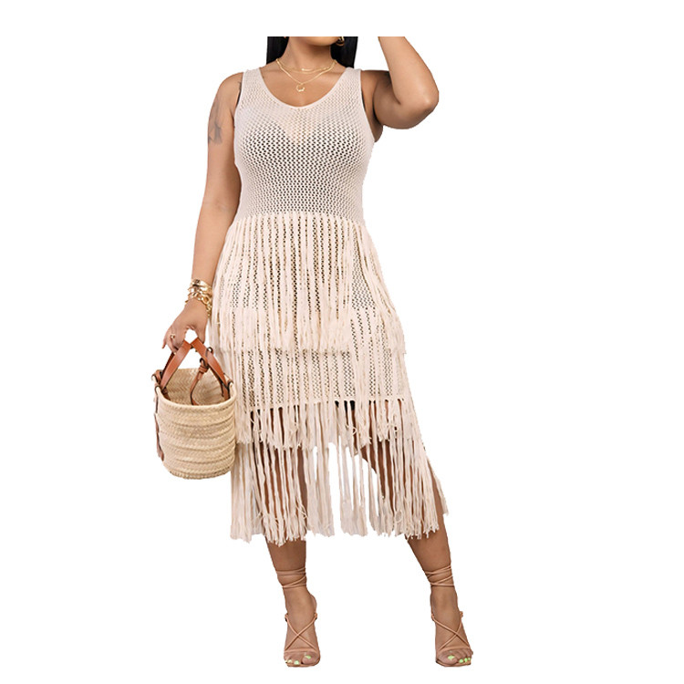 beach new years eve dress Trophy Crochet Silver Decal Maxi Dress in Blue Crochet – South Beach