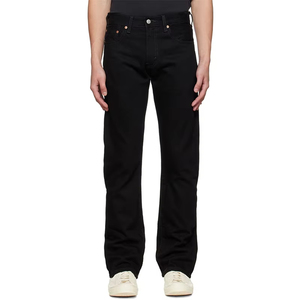 Calças <span class=keywords><strong>Jeans</strong></span> Masculinas de Corte Boot Cut em Denim Preto para Inverno e Outono, Lavagem Média, Respirável, Ecológicas, com Zíper e Bolsos Tipo Canguru - Product Image 2