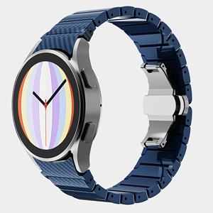 Braccialetto di lusso in fibra di carbonio per <span class=keywords><strong>Samsung</strong></span> Galaxy <span class=keywords><strong>watch</strong></span> <span class=keywords><strong>4</strong></span> cinturino per Huawei <span class=keywords><strong>Watch</strong></span> Gt 3 cinturino intelligente in fibra di carbonio - Product Image 4