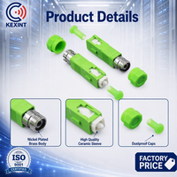 KEXINT FTTH FC Female to SC APC Male SM Hybrid Fiber Optic Adapter KXT-S38 APC 1260-1650nm CE Certified