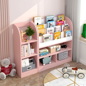 Étagère simple pour enfants, meuble de rangement économique sur pied pour les livres illustrés et les journaux des tout-petits de la maternelle. - Product Image 4