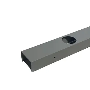 Aluminium led profile extrusion Channel Cover Frosted Diffuser housing U AL duct