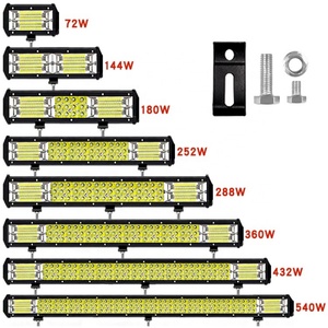 ไฟ LED บาร์ 5 นิ้ว 9 นิ้ว 12 นิ้ว 17 นิ้ว 20 นิ้ว 25 นิ้ว 30 นิ้ว 39 นิ้ว 540 วัตต์ 432 วัตต์ 360 วัตต์ 288 วัตต์ 252 วัตต์ 180 วัตต์ สำหรับรถจี๊ปแรงเลอร์ JL, JK ไฟ LED สำหรับขับขี่ออฟโรด - Product Image 1