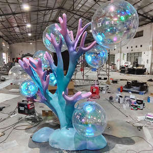 Acquario marino vita corallo scultura in fibra di vetro personalizzazione installazione fisica - Product Image 4