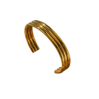 Brazalete de Acero Inoxidable Chapado en Oro, Joyería de Moda para Mujer, Justop Spot Portfolio 3