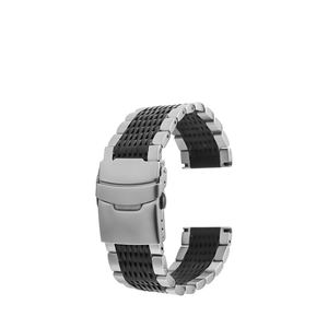 Solid quindici Bead in acciaio inox <span class=keywords><strong>cinturino</strong></span> per <span class=keywords><strong>Huawei</strong></span> per Samsung doppia fibbia 22mm <span class=keywords><strong>cinturino</strong></span> <span class=keywords><strong>orologio</strong></span> - Product Image 6