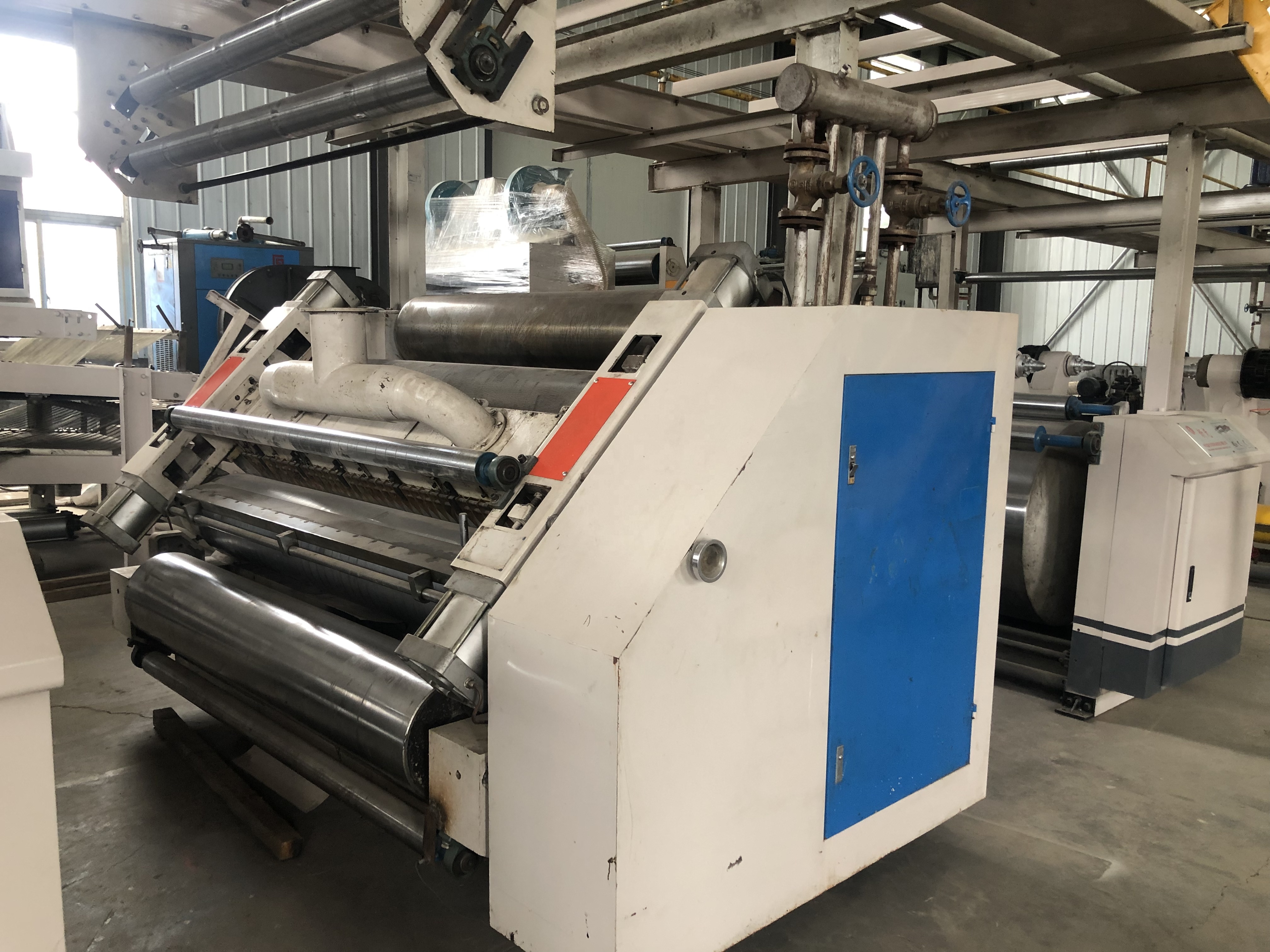 Second Hand 1800mm Corrugated Cardboard Production Line 100m/Min