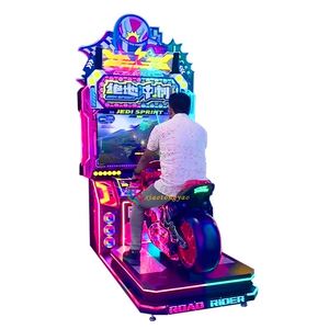 Machine d'arcade à monnayeur, simulateur de course de moto d'intérieur, jeu vidéo pour parc d'attractions, prise en charge de l'anglais, 2 joueurs, 110V/220V - Product Image 3