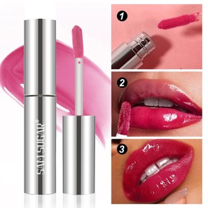 SAM SUGAR Miroir Couleur Hydratant Brillant à Lèvres Sensation d'<span class=keywords><strong>Eau</strong></span> Léger et Facile à Pousser Imperméable Sans Perte de Couleur Rouge à Lèvres Tenir Maquillage - Product Image 2