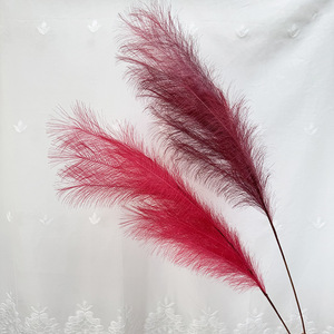 Décorations en plumes artificielles Meiyu Craft Flower Factory, 12 branches colorées, faites à la main, accessoires de décoration pour mariage et maison - Product Image 4