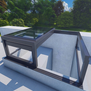 Sistemas de Techo de Panel de Vidrio Corredizo Eléctrico de Doble Acristalamiento, Tragaluz Retráctil Superpuesto <span class=keywords><strong>para</strong></span> Ventana de Salida de Escalera en Azotea - Product Image 4