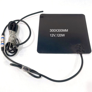 ALXD 12V 120W Resistive Silicone Rubber Heater Heat Pad <b>Food</b> <b>Warmer</b> Bag Heating Equipment 0-180C 300x300mm - Product Image 2