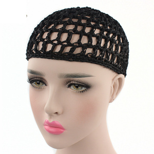 Bonnet de <span class=keywords><strong>nuit</strong></span> au crochet fait à <span class=keywords><strong>la</strong></span> main <span class=keywords><strong>filet</strong></span> à <span class=keywords><strong>cheveux</strong></span> en maille femmes sommeil chapeau de <span class=keywords><strong>nuit</strong></span> couverture Turban tricoté filets d'enveloppement de <span class=keywords><strong>cheveux</strong></span> - Product Image 5