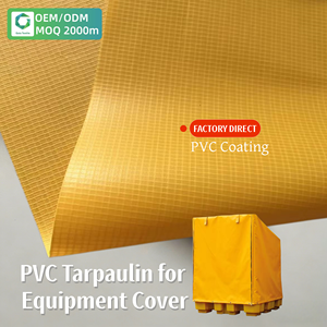 Lona de PVC Laminado <span class=keywords><strong>para</strong></span> Cubrir Maquinaria en Exteriores, 800GSM, Tela de Vinilo 1000D <span class=keywords><strong>para</strong></span> Cubiertas de Maquinaria - Product Image 1