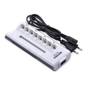 BATMAX Battery Charger intelligent 8 slot EU cable For A/AA/AAA Ni-MH NI-CD Rechargeable Batteries For remote control microphone
