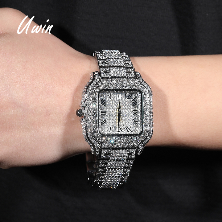 Orologio Donna Al Quarzo Con Cinturino Acciaio Inox - Numeri Romani E Strass - Impermeabile 30m