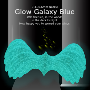 Filament PLA OPY Galaxy 1,75 mm 1 kg Bleu scintillant Luminescent Vert brillant Filament PLA Galaxy pour imprimante 3D - Product Image 2