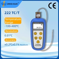 Handheld T Type Thermocouple Thermometer 0.01C Resolution Logger for Ultra Low Freezer Cryogenic Measurement