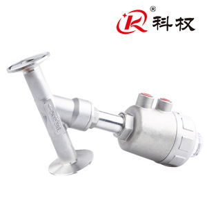 วาล์วปรับมุมแบบนิวแมติกสำหรับวิทยาศาสตร์และเทคโนโลยี DN15 Dn50 แบบ Tri Clamp ซีลแข็ง ทนต่อไอน้ำ ชนิด Y - Product Image 4