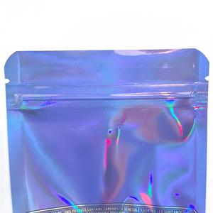 Sacchetti di plastica richiudibili con cerniera richiudibili stampati personalizzati per imballaggi alimentari a prova di bambino bustina per caramelle gommose 3.5g Mylar sacchetti - Product Image 2