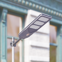 Lampu Jalan Tenaga Surya dengan Sensor Gerak dan Kontrol Jarak Jauh, Panel Mono SMD 5054 Chip, Kecerahan Tinggi