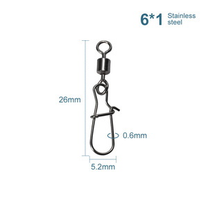 NOEBY – accessoires de pêche au leurre haute résistance, clip pivotant - Product Image 3