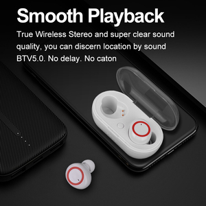 Produit électronique le plus vendu Y50 TWS 2.4G Audifonos <span class=keywords><strong>Bluetooth</strong></span> Gaming In-ea Headset avec micro pour appels mains libres BT Airbuds sans fil - Product Image 6