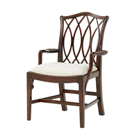Chaise de salle à manger moderne en bois massif acajou avec coussin et dossier en bois pour salle à manger familiale et salon