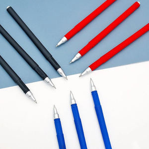 Bolígrafo de tinta de gel de negocios al por mayor logotipo personalizado bolígrafo de tinta de gel de examen de plástico promocional en azul y rojo para uso en la Oficina y la escuela - Product Image 4