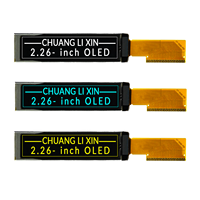 Layar OLED 2,26 Inci 16x2 Karakter Antarmuka Paralel/SPI/IIC IC Penggerak US2066