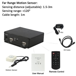 Carcasa de metal 1920 con sensor de movimiento ir, 1080p 8g, reproductor multimedia HD ad con buena calidad - Product Image 2