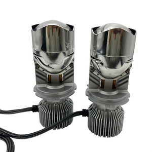 หลอดไฟหน้ารถยนต์ LED แบบสองเลนส์โปรเจคเตอร์เลเซอร์ LED H4กำลังสูง - Product Image 3