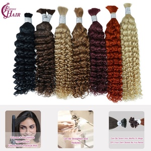 Cabello Humano Virgen a Granel, Rizado Profundo, Sin Procesar, FH # Paquete de Cabello Humano 350 sin Trama para Trenzas Boho - Product Image 5