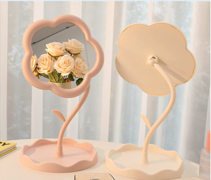 Miroir de table pliable en plastique personnalisé, couleurs assorties, design moderne, inspiré des créations célèbres, esthétique créative pour chambre à coucher, vente en gros - Product Image 2