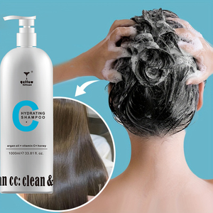 Shampooing Nourrissant pour <span class=keywords><strong>Cheveux</strong></span> de Marque Privée Professionnel avec Vitamine C pour <span class=keywords><strong>Cheveux</strong></span> Bouclés Rafraîchissant Hydratant pour Salons - Product Image 1